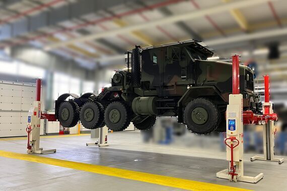 Stertil-Koni Multi-Purpose Cross Beam military agricultural wheel-free maintenance Stertil-Koni Multi-Purpose Cross Beam military agricultural wheel-free maintenance